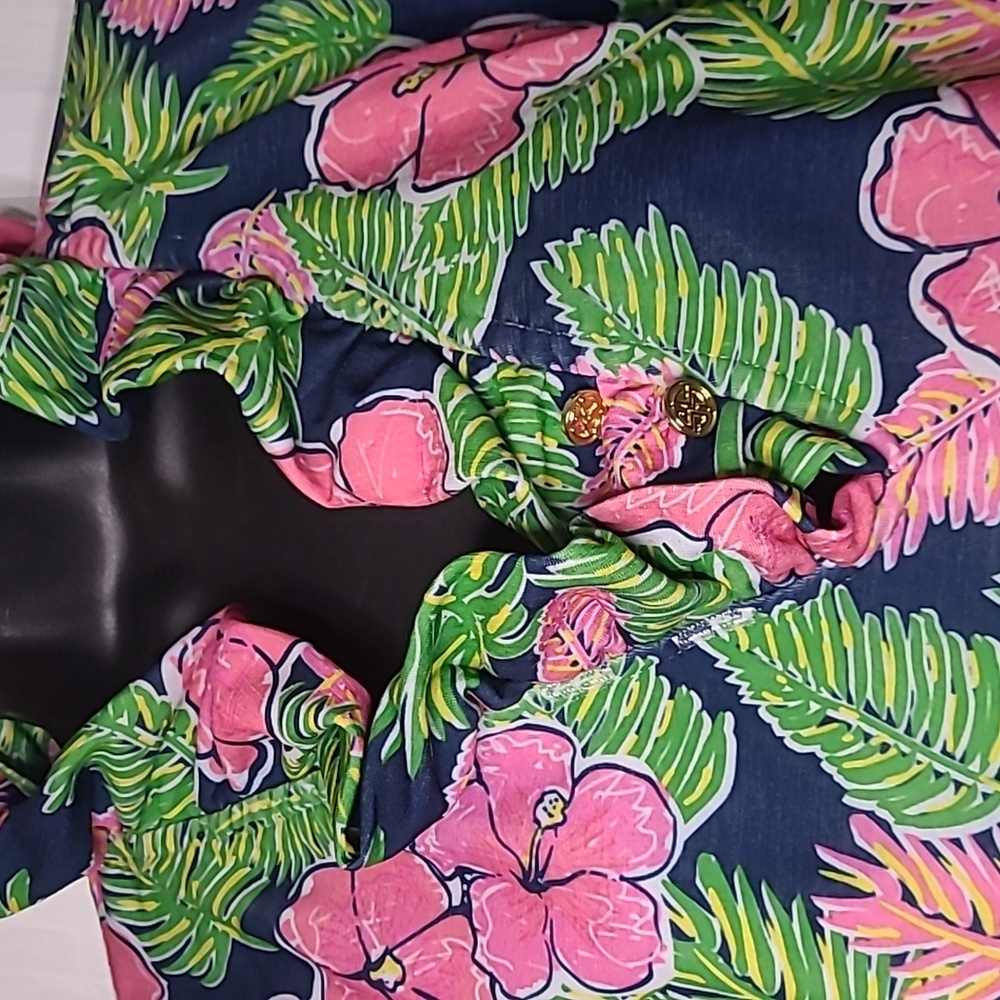 Simply Southern Floral/Tropical Print Dress - Picture 2 of 10